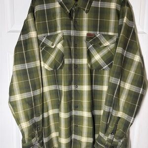 DIXXON Forest Green Plaid Button Down Shirt